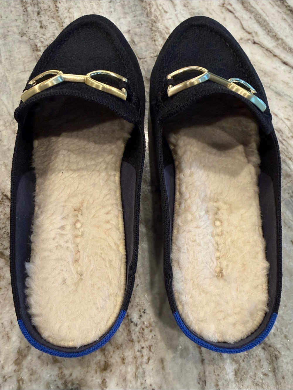 Like New Rothy’s ReVelvet Cozy Bit Loafer Mule - Picture 7 of 9